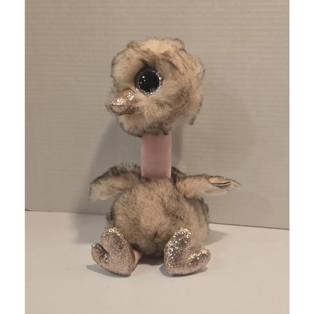 NWT 2019 TY Beanie Boos - Plush HENNA the OSTRICH - sitting - Medium Sized - Picture 3 of 9